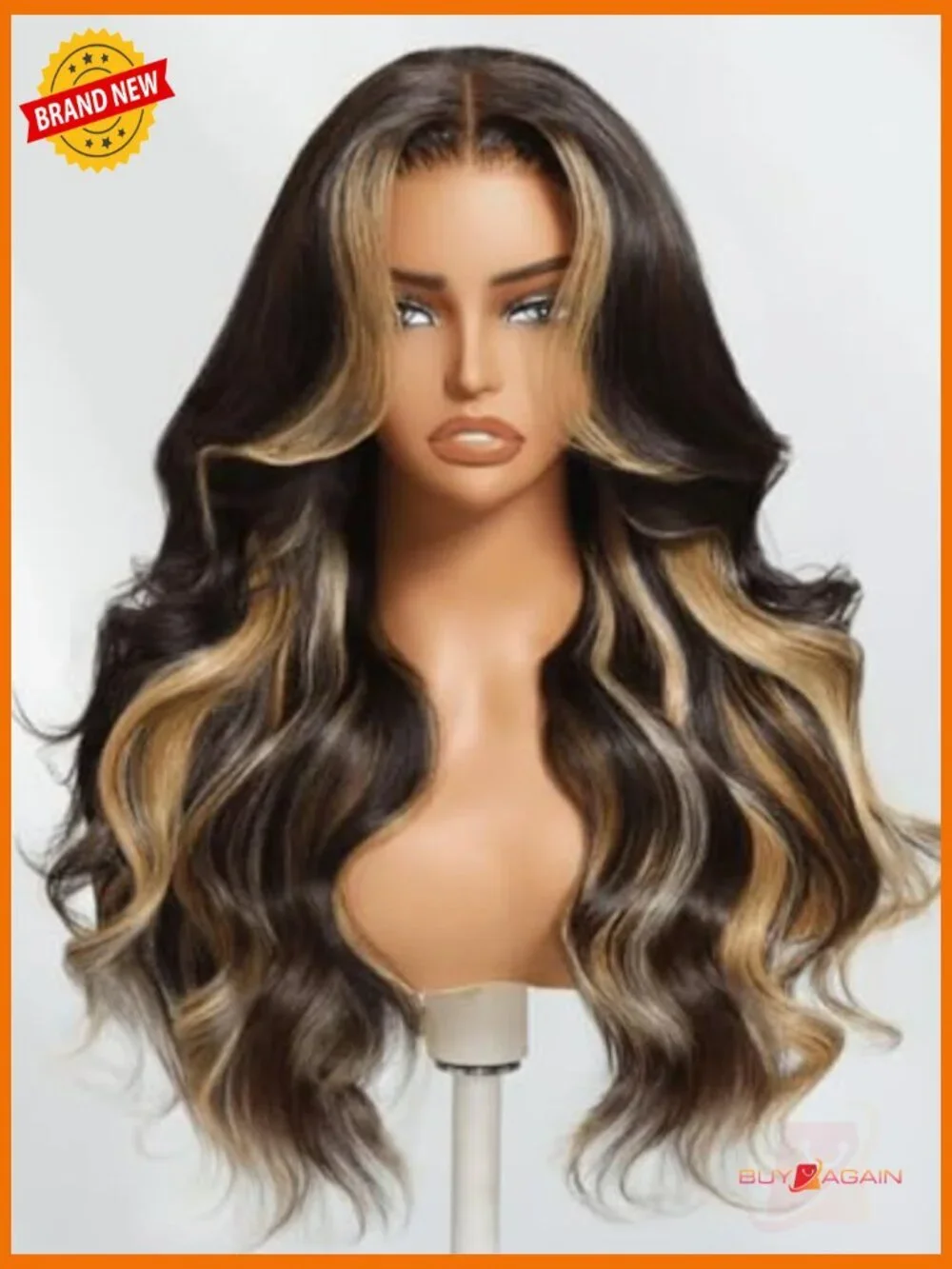 7x5 Pre Cut Lace Front Wig Loose Wave Human Hair 150% Density 20 Inch